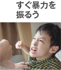 すぐ暴力を振るう